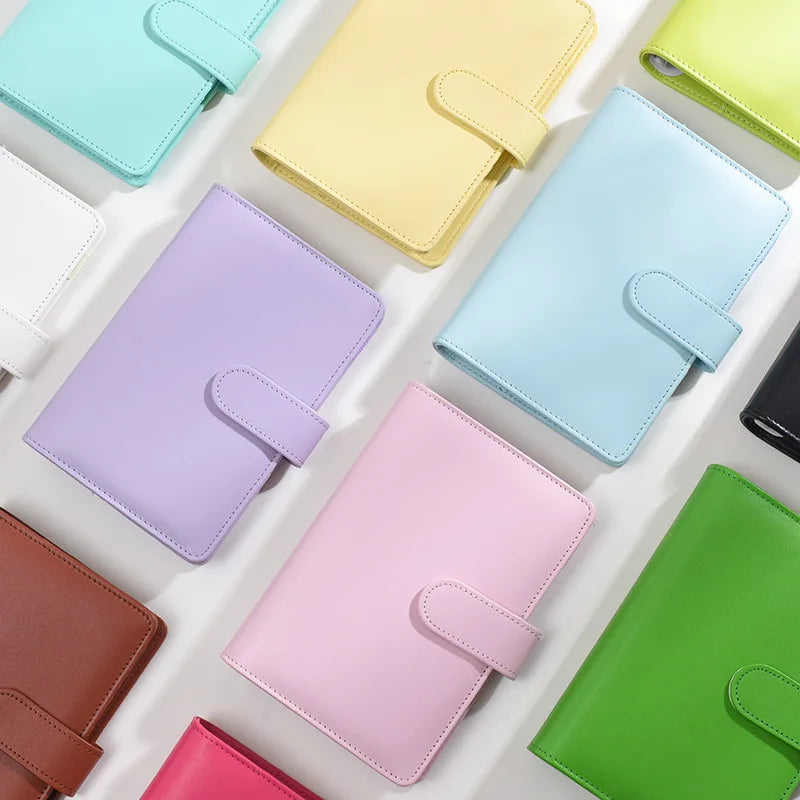 A6 Leather Budget Binder Notebook