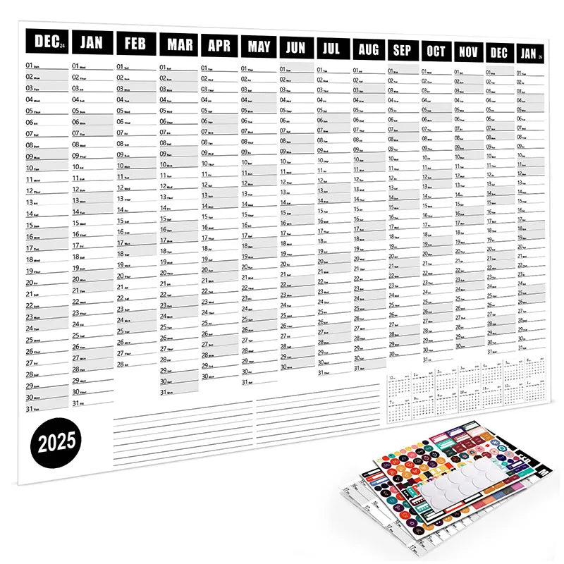 Large Wall Calendar Planner – Kawaii To-Do List & Schedule Organizer