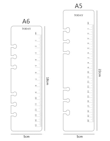 2025 Transparent Loose-Leaf Binder Notebook – A7/A6/A5 Diary Planner with Inner Core
