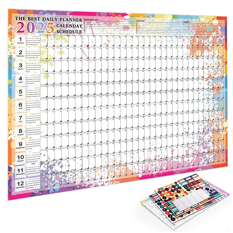 Large Wall Calendar Planner – Kawaii To-Do List & Schedule Organizer