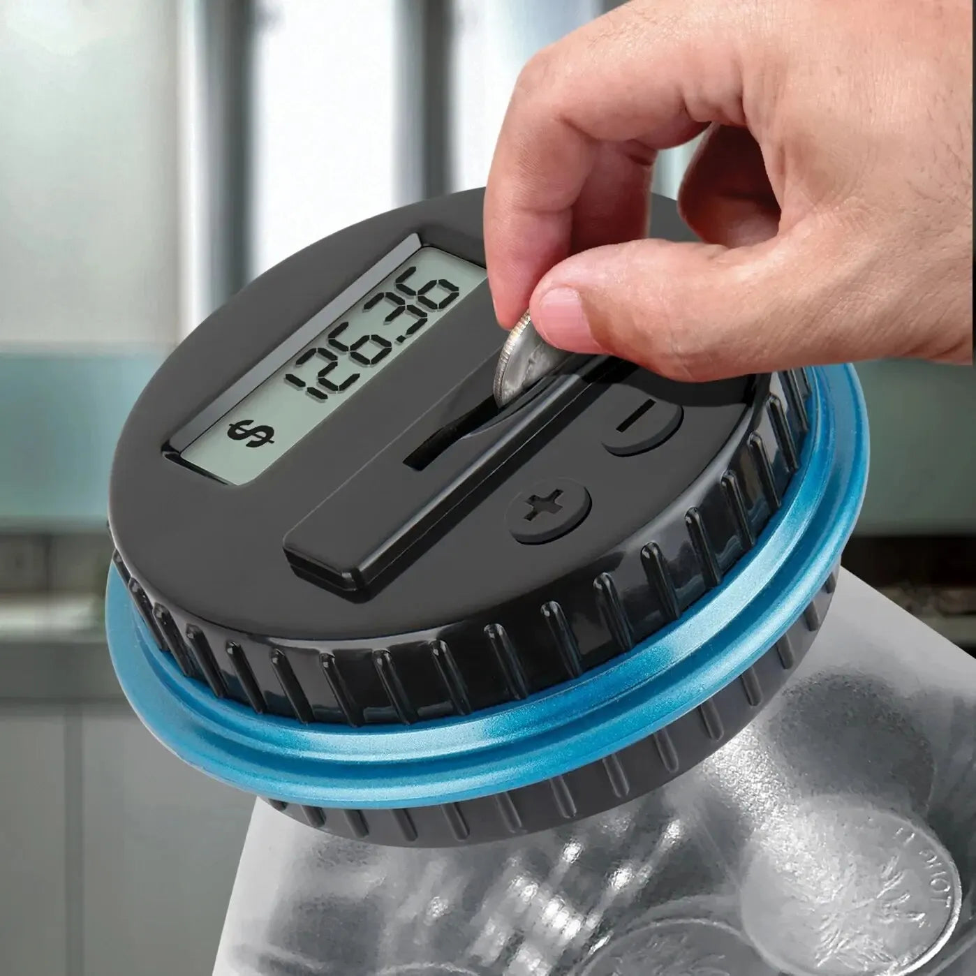 Electronic Piggy Bank Coin Counter – Digital LCD Money Saving Jar for USD/EURO