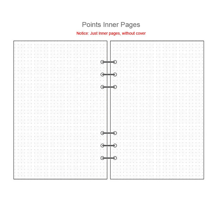 2025 Transparent Loose-Leaf Binder Notebook – A7/A6/A5 Diary Planner with Inner Core