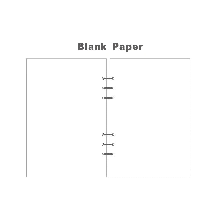 2025 Transparent Loose-Leaf Binder Notebook – A7/A6/A5 Diary Planner with Inner Core