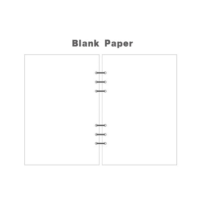 2025 Transparent Loose-Leaf Binder Notebook – A7/A6/A5 Diary Planner with Inner Core
