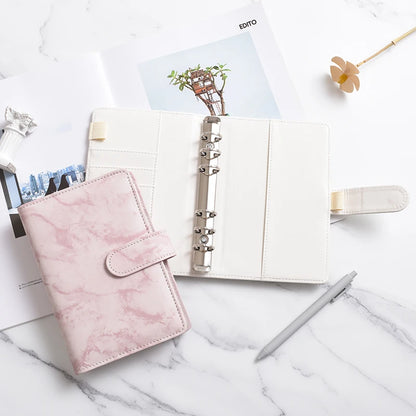 A5/A6 Marble Binder Cover – White & Black DIY Diary, Agenda, Planner Paper Cover