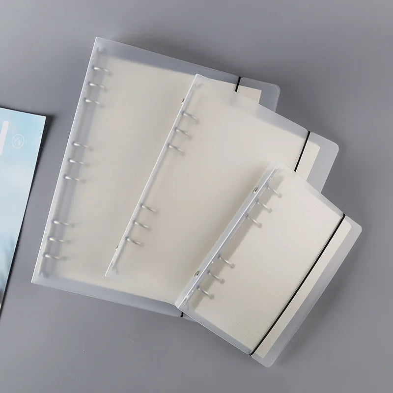2025 Transparent Loose-Leaf Binder Notebook – A7/A6/A5 Diary Planner with Inner Core