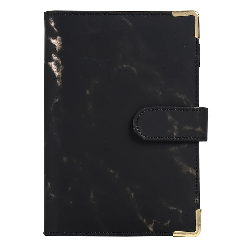 A5/A6 Marble Binder Cover – White & Black DIY Diary, Agenda, Planner Paper Cover