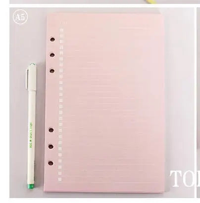 2025 Transparent Loose-Leaf Binder Notebook – A7/A6/A5 Diary Planner with Inner Core