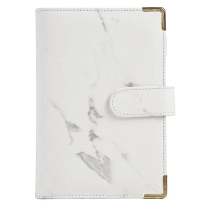 A5/A6 Marble Binder Cover – White & Black DIY Diary, Agenda, Planner Paper Cover