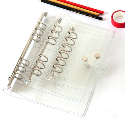 2025 Transparent Loose-Leaf Binder Notebook – A7/A6/A5 Diary Planner with Inner Core