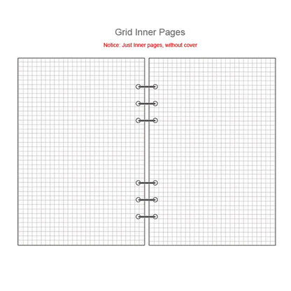 2025 Transparent Loose-Leaf Binder Notebook – A7/A6/A5 Diary Planner with Inner Core