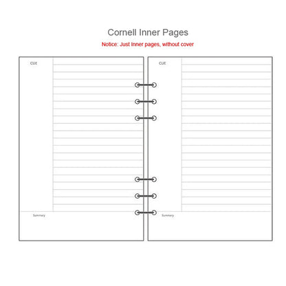 2025 Transparent Loose-Leaf Binder Notebook – A7/A6/A5 Diary Planner with Inner Core
