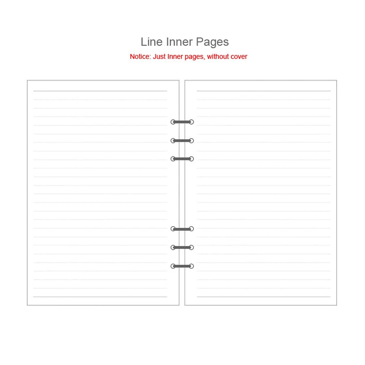 2025 Transparent Loose-Leaf Binder Notebook – A7/A6/A5 Diary Planner with Inner Core