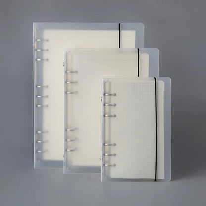 2025 Transparent Loose-Leaf Binder Notebook – A7/A6/A5 Diary Planner with Inner Core