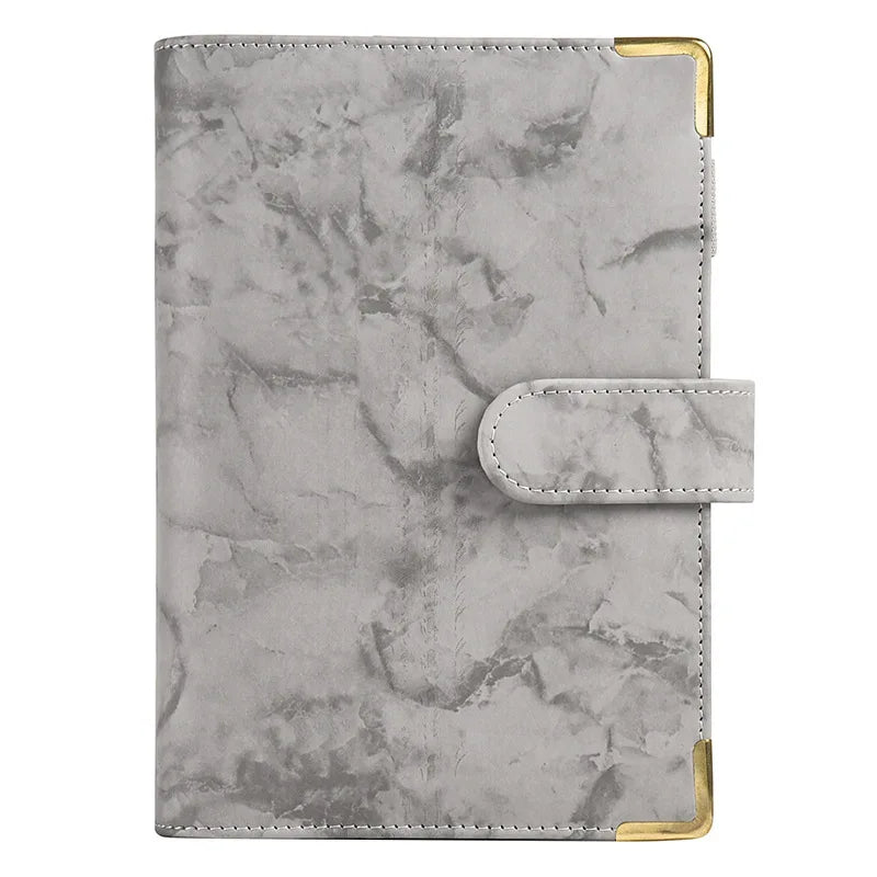 A5/A6 Marble Binder Cover – White & Black DIY Diary, Agenda, Planner Paper Cover