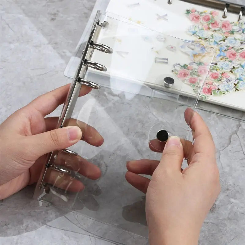 2025 Transparent Loose-Leaf Binder Notebook – A7/A6/A5 Diary Planner with Inner Core