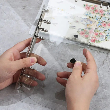 2025 Transparent Loose-Leaf Binder Notebook – A7/A6/A5 Diary Planner with Inner Core